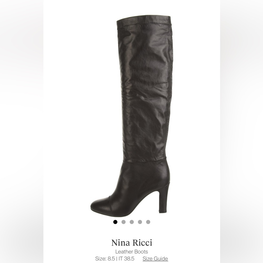 Nina Ricci Leather Knee-High Boots
Black, size 8.5
The RealReal